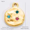 1-5Pcs 18k Real Gold Stainless Steel Charms for Jewelry Making, Bangle, Earring Charms for DIY Necklace Bracelet Jewelry Making