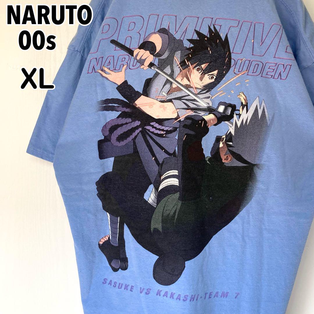 

[USED] Naruto Shippuden Sasuke vs Kakashi Big Print T-Shirt XL