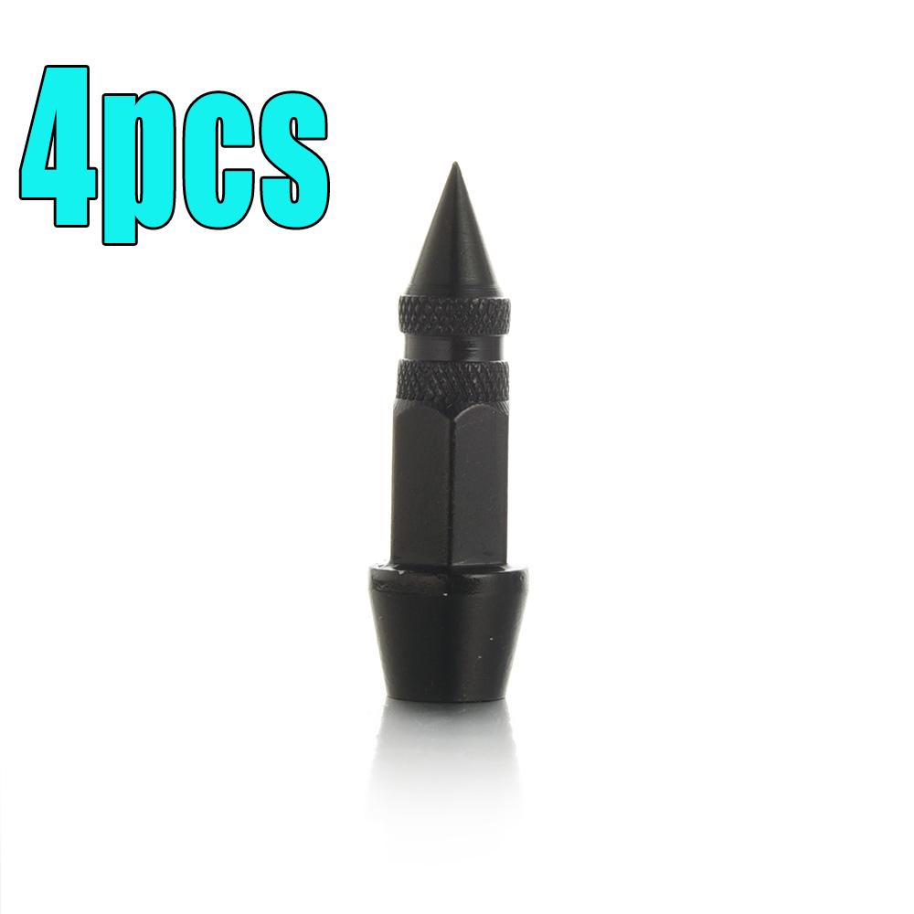 2/4pcs Long Pointed Tire Valve Caps for Automobiles and Motorcycles Tire Valve Cover Wear Parts Car Accessories