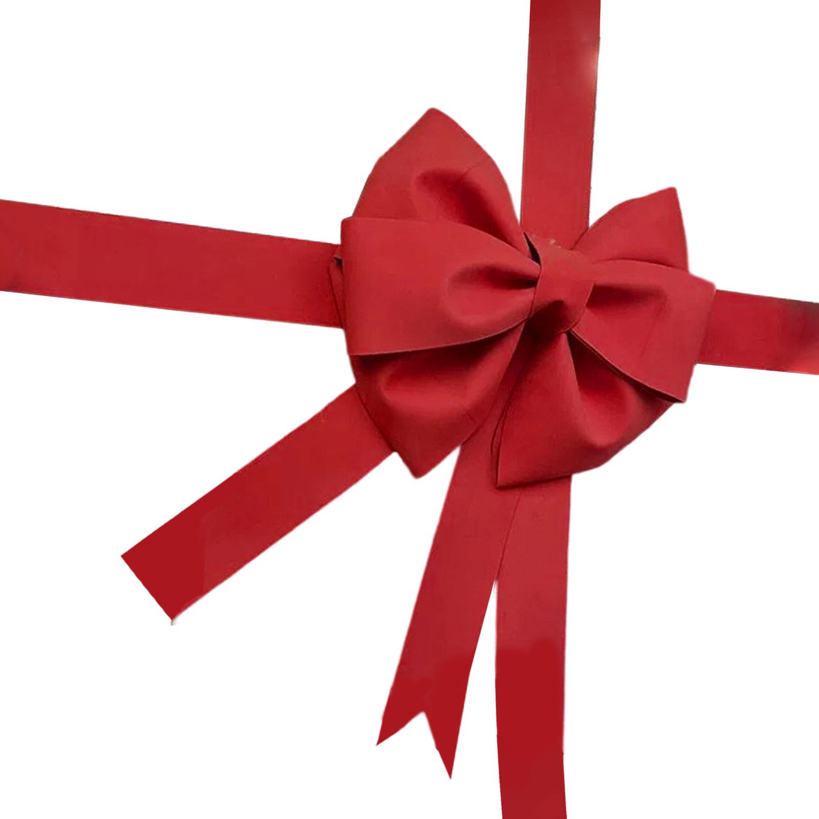 

Big Bow DIY Material Package DIY Crafts Ornament Backdrop Photo Prop for Graduation Large Gift Wrapping Car Christmas Engagement темно-красного