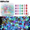 500Pcs Cartoon 3D Luminous Turtle DIY Night Glow Miniature Figurines Dopamine Colored Mini Resin Animals Fairy Garden Decoration