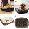 Cozy Fluffy Large Pet Dog Cat Bed For Ultimate Comfort And Warmth With Soft Mat