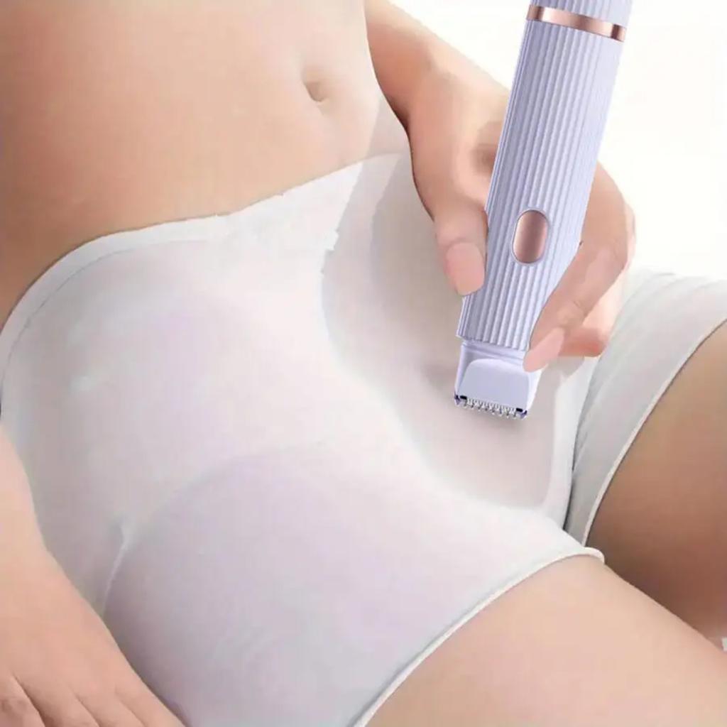 HOMZY Two In One Women's Electric Shaver - Suitable for Eyebrows, Face, Legs, and Armpits, Portable Wet and Dry Hair Remover