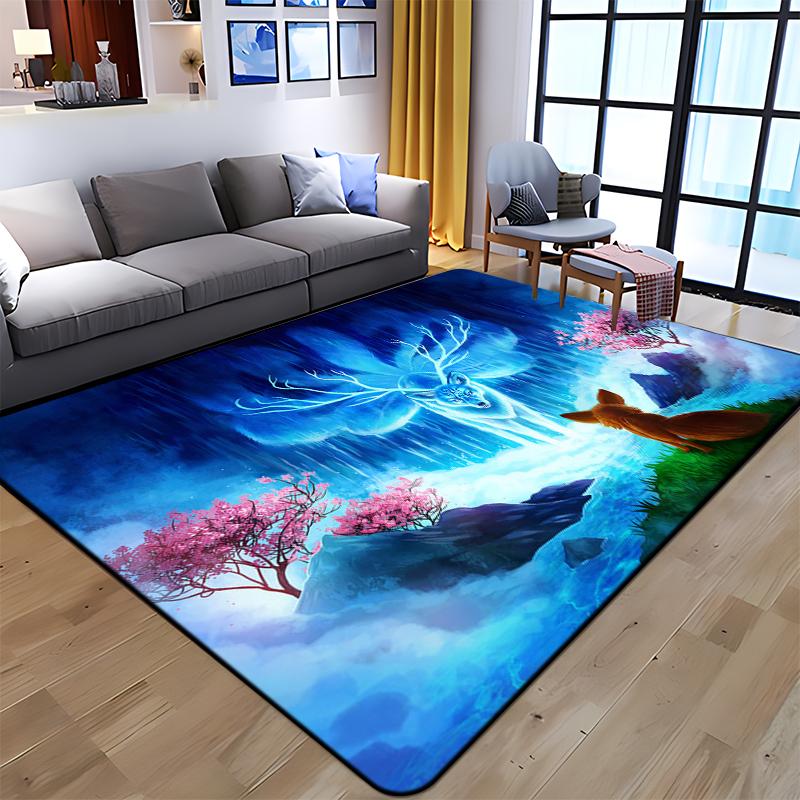 Best Selling Wolf Art Printed Carpet for Living Room Large Area Rug Soft Mat E-sports Chair Carpets Alfombra Gifts Dropshopping