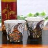 Waza no Kura Stylish Tableware, Sake Set, Kutani Ware Pair of Shochu Glasses, Korin Plum Design, Ceramic, High-End Brand, Japanese Tableware, Made in