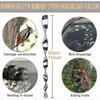 12 Pieces Bird Repellents, Reflective Repellents Bird Scarer, Spiral Bird Bar 360 Degree Reflective Spiral Lighted