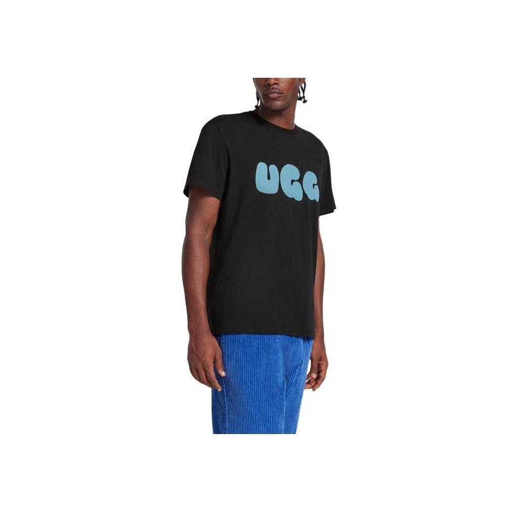 UGG Ss24 Logo Letter Print Round Neck Casual Short Sleeve T-Shirt Men T-Shirt Charcoal 1156450-TARR