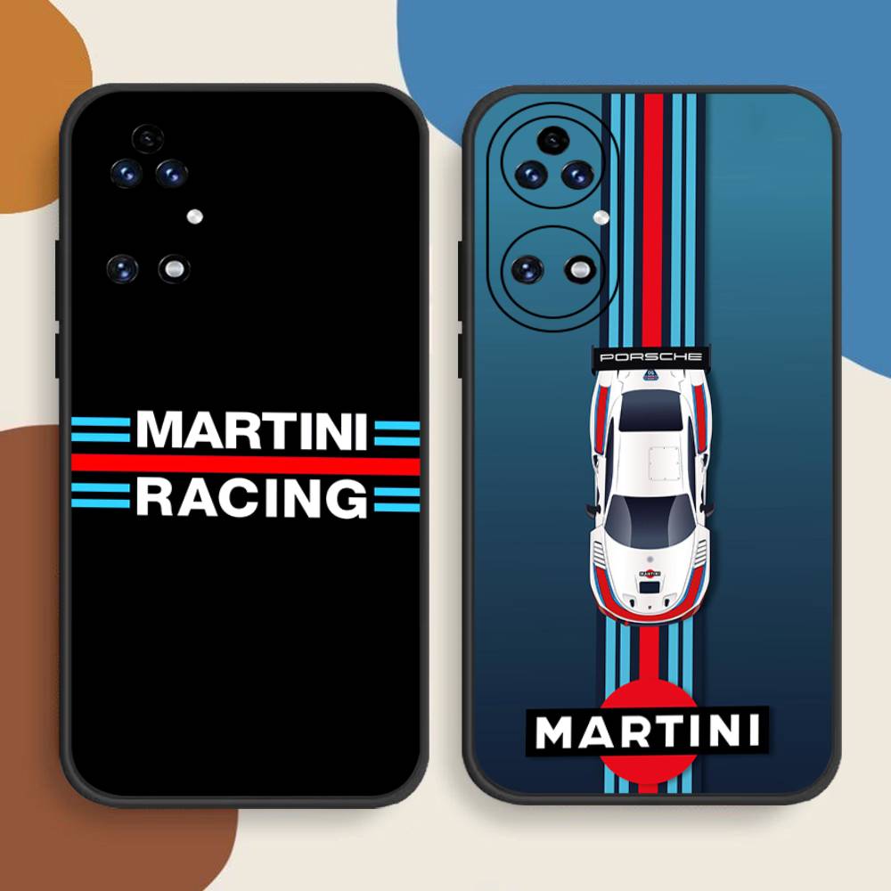 M-Martini Racing Horizontale Streifen Handyhülle Für Huawei P 8 9 10 20 30 40 50 Pro Lite Psmart Honor 10 Lite 70 Mate 20lite