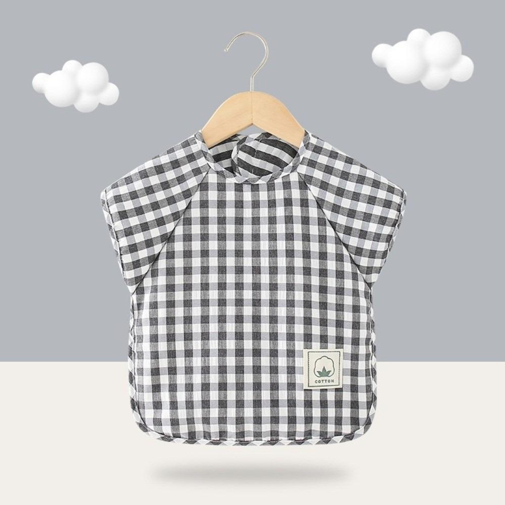 Sleeveless Baby Eating Bib Waterproof Sleeveless Overalls Handmade Waterproof Apron Eating Time S чёрный