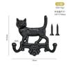 Cast Iron Deer Horn Hook Wall-mounted Originality Fitting Room Wall Iron Hook European Retro Style Home Courtyard Decoration