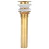 Easy Installation Flap Type Wash Basin Drain Anti Clogging Gold Sink Drain Stopper Polished Finish Bathroom Drainer Bathroom Use