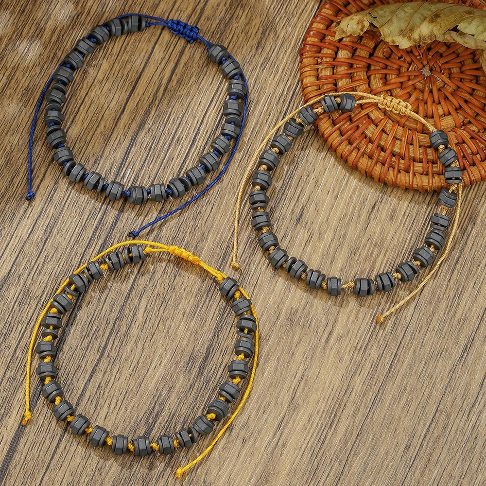 JYL TS Bracelet Men's En Bead -Grounds Stability & Attracts Earthly Prosperity