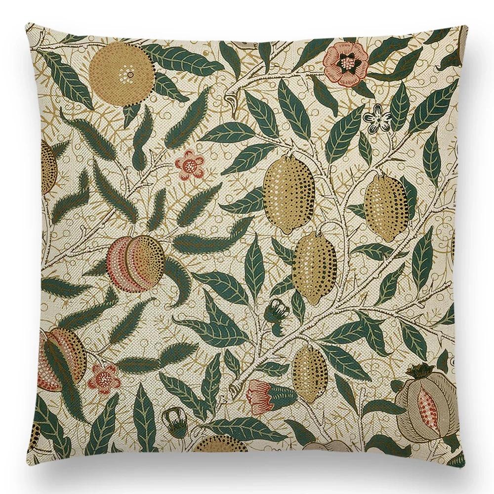 

Уильям Моррис Вор Красный Наволочка Роскошная Декоративная Подушка Домашний Декор для Дивана Гостиной Наволочка /// 45x45cm