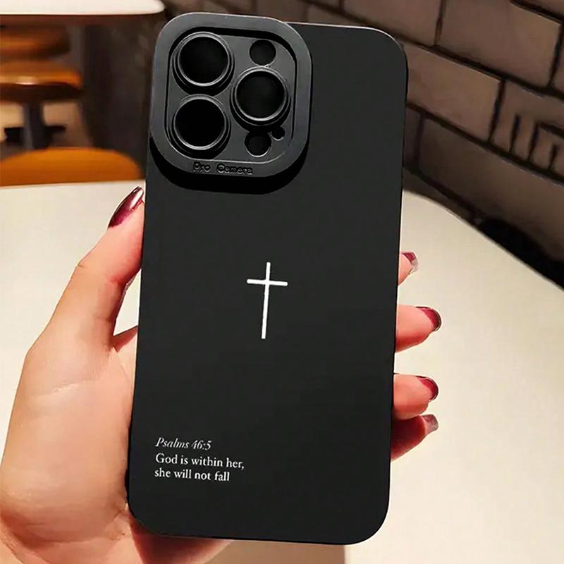 Psalm 46:5 Cross Christian Stylish Aesthetic Phone Case For iPhone 17 16 15 14 13 12 11 Pro Max XS X XR 7 8 Plus 16E 17Air Cover