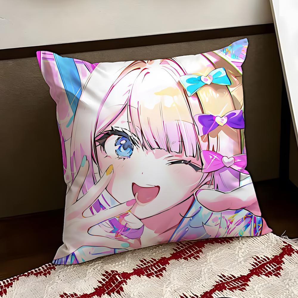 Cute NEEDY GIRL OVERDOSE Cushion Cover Reversible Soft Durable Pillow Cover Home  Car MultiScene Use for Daily Comfort
