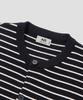 Agod Striped Knit Cardigan [Black]