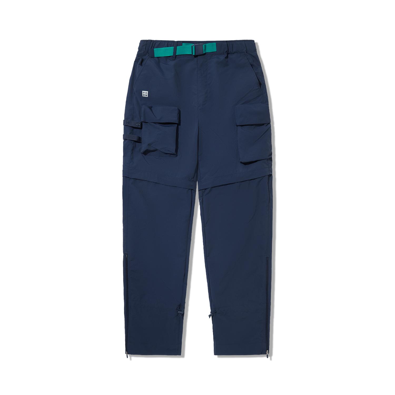 

Li Ning Серия Outdoor Однотонные Со средней посадкой Удобные Дышащие Универсальные Прямые спортивные брюки Мужские брюки Темно-синий AYKUA19-1 M