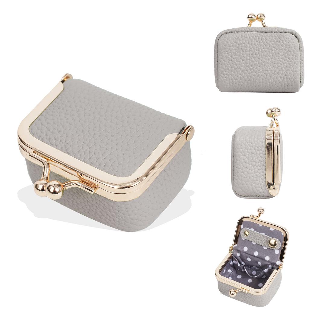 New Women's Leather Change Bag Mini Earrings Ring Necklace Jewelry Box Premium Small Coin Jewelry Bag