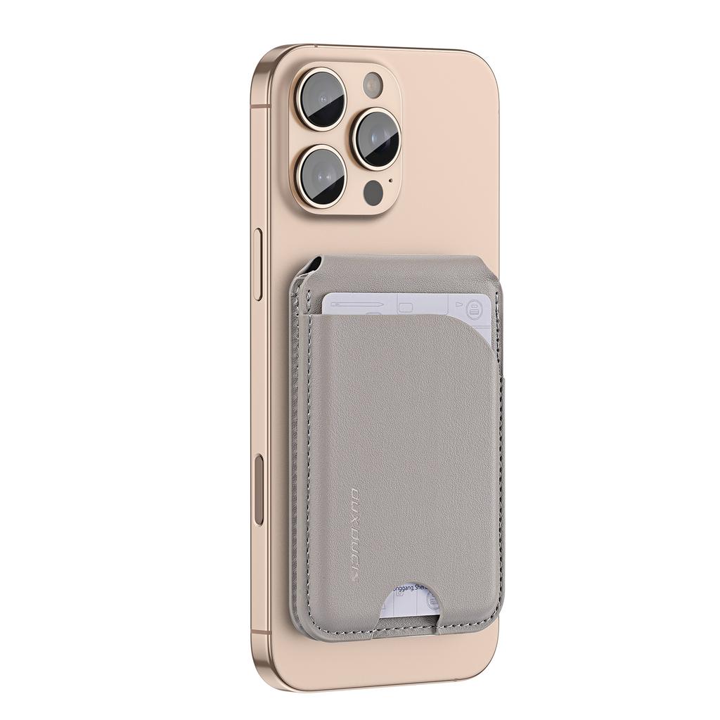 For DUX DUCIS Neva Series PU Leather Magnetic Card Holder Stand Compatible with MagSafe