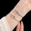 Zircon Heart Hollow Out Bracelet For Women Simple Versatile Fashion Bracelet Temperament Light Luxury Bracelet Gift