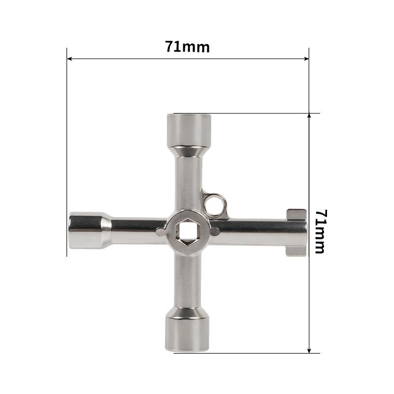 Cross-shaped Key Wrench, Water Meter Valve Key, Internal Triangular Wrench, Multi-purpose Tool