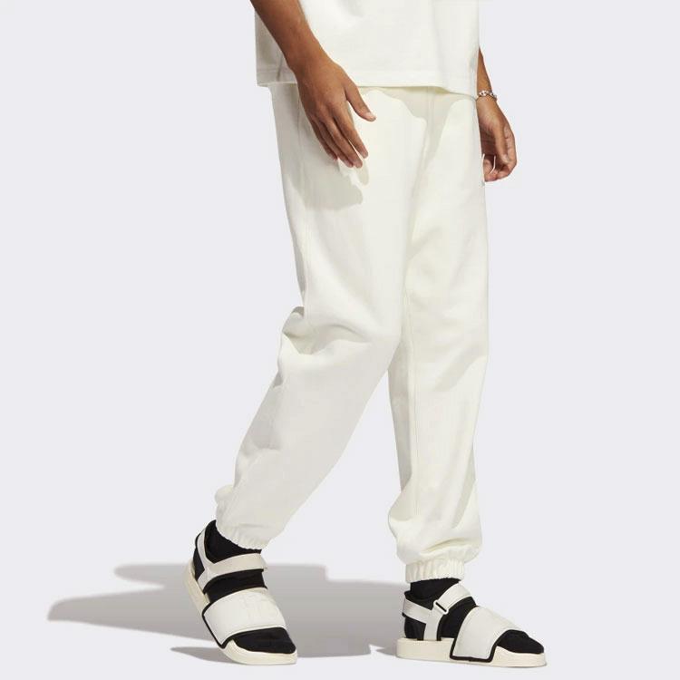 Adidas Originals X Pharrell Williams Collaboration Solid Color Loose Cuff Joggers Men Bottoms White HF9919