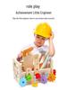 Kids' Wooden Toolbox Pretend Playset for Early Education