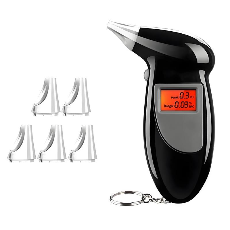 Přesně přenosný digitální dechový alkohol tester Profesionální dechový analyzátor Mini Police Alcotester LCD obrazovka Alkoholový dechový tester Podsvícení displeje