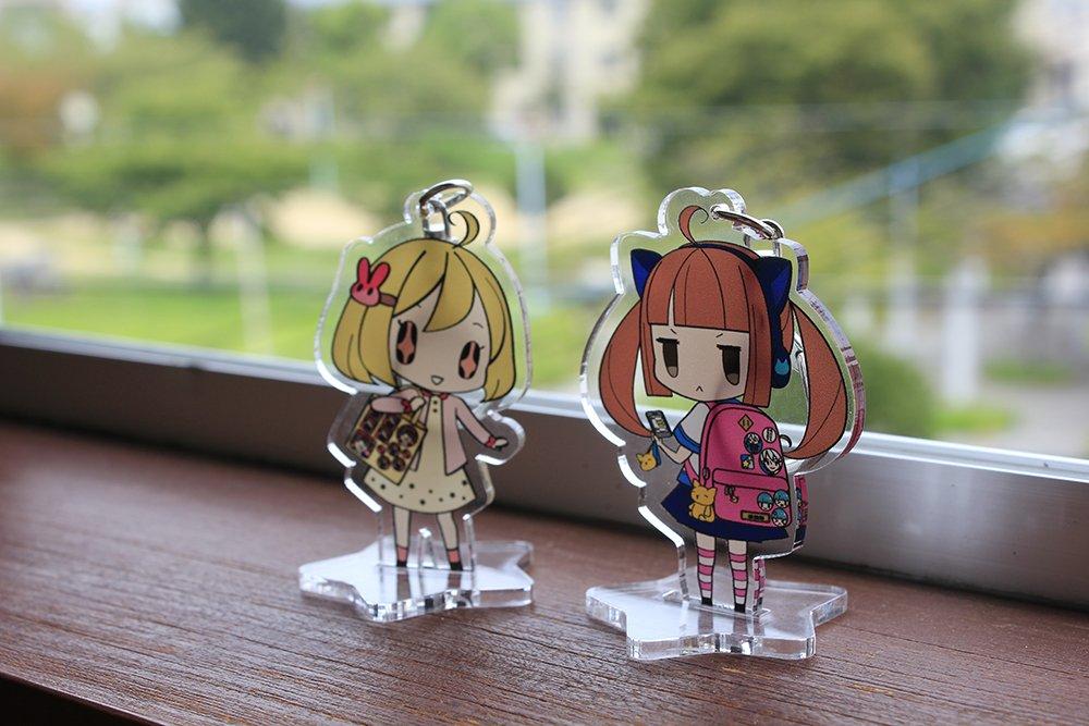Coade Acrylic Keychain Rubber Star Shape CONC-CO49 Stand, Single,