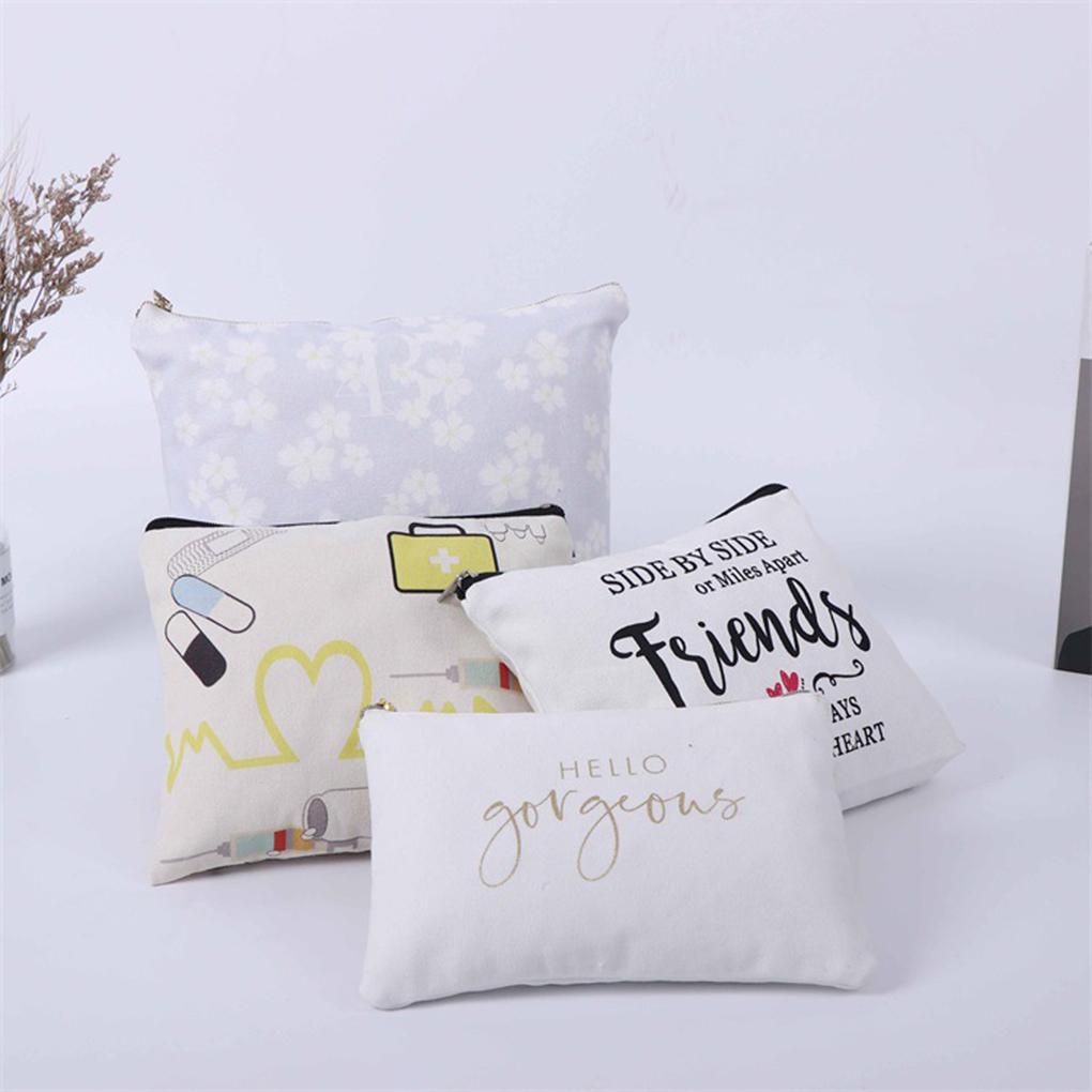 Makeup Bag Storage Sack Canvas Pouch Fine Workmanship Cartoon Fashionable Multipurpose Ple Style Chic Design Exquisite