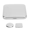 Pocket Mirror Portable Stainless Steel Compact Mirror Metal Handheld Drop Resistant Double Sided Mir