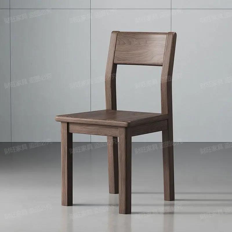 Simple Chair Dining Room Table High Kitchen Stool Event Chairs for Restaurant Wooden Furniture
