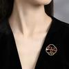 Plum Blossom Brooch Niche Anti-Light Pin Red Corsage Women'S Luxury Accessories High-End Exquisite Tide