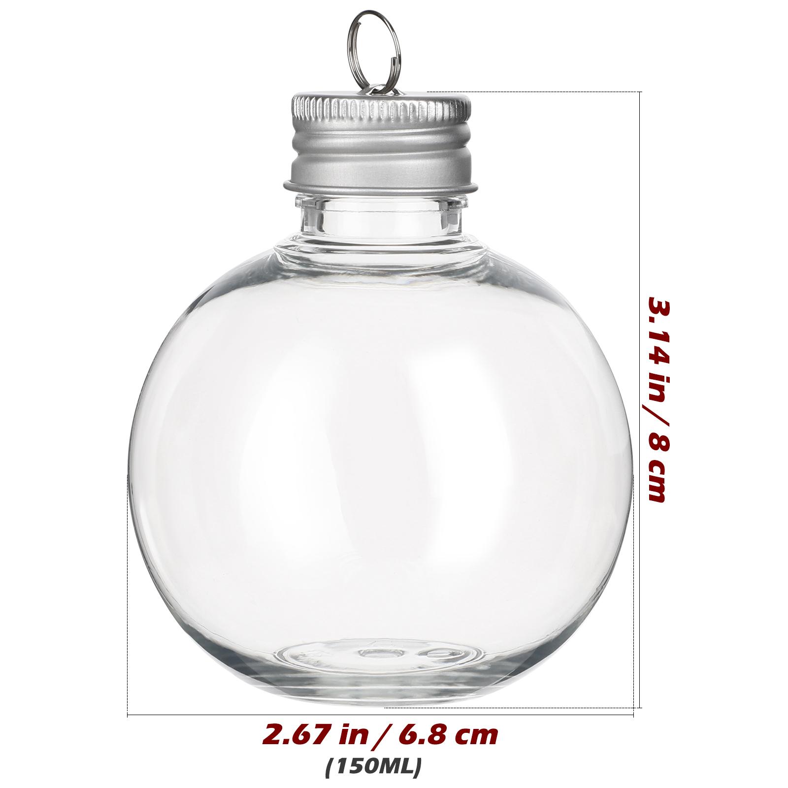 

10pcs 250ml Light Bulb Shape Bottles Gold Cap Juice Storage Plastic Milk Beverage Containers Christmas Gifts серебряный