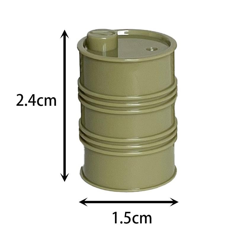 Military Building Block Police Dog Sandbag Oil Drum Building Block Children'S Toy Assembly Building Block