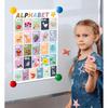 Rovytix 16 Educational Posters for Preschool & Kindergarten, Laminated Classroom Charts for ABC Alphabet, Numbers, Shapes, Days of the Week, Weather,