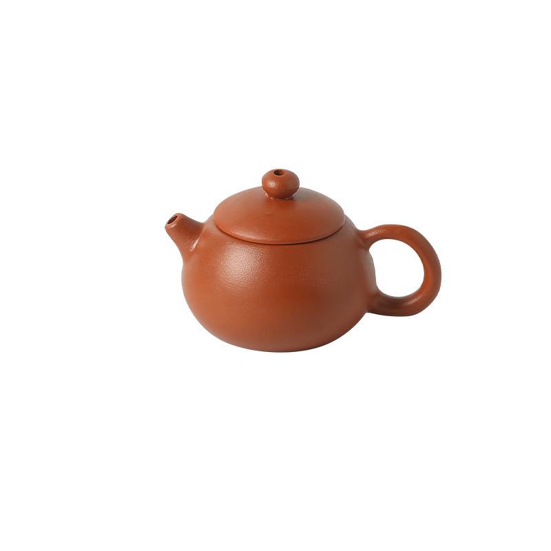 Mini Purple Clay Milk Tea Teapot, Decorative Fingertip Pot with Lid and Handle, Tea Pet Accessories, Water Cut Feature