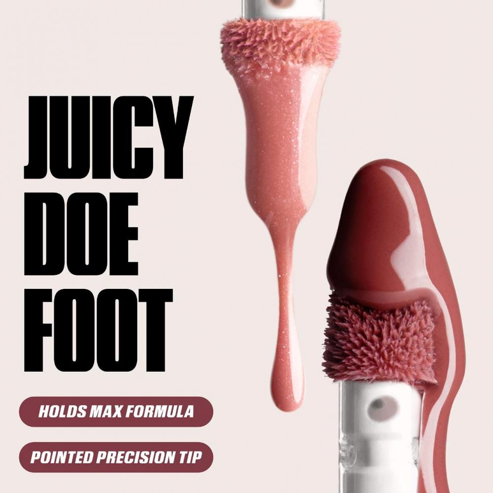 HudA BeAuty Falscher Filler Glänzender Nicht Klebriger Lipgloss 0,13 Unzen   3,9 ml She Flirty Ein Transparenter Rosafarbener Glanz