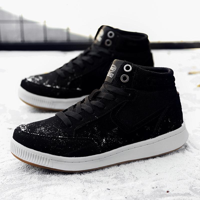 

Casual shoes autumn and winter new mid-top thickened warm cotton shoes men s outdoor snow boots large size shoes 49