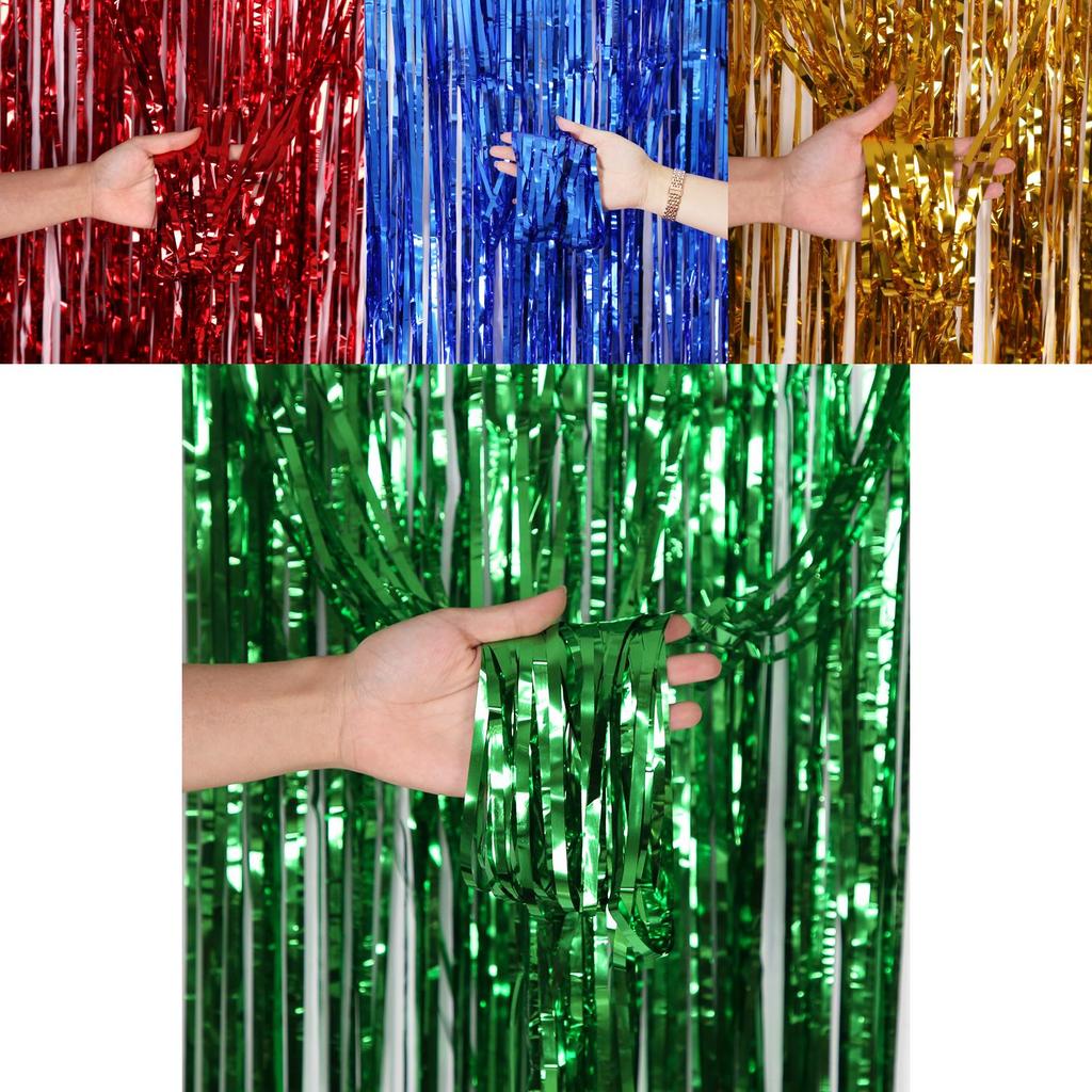 Sparkling Party Decoration Curtain Shimmering Streamer For Birthday Wedding Backdrop