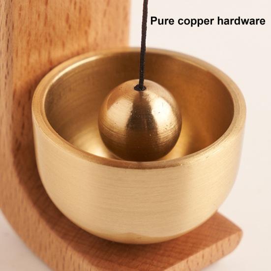 Door Bell Durable Easy To Install Loud Sound Solid Wood Frame Shop Entrance Ring Magnetic Wooden Doorbell Housewarming Gift