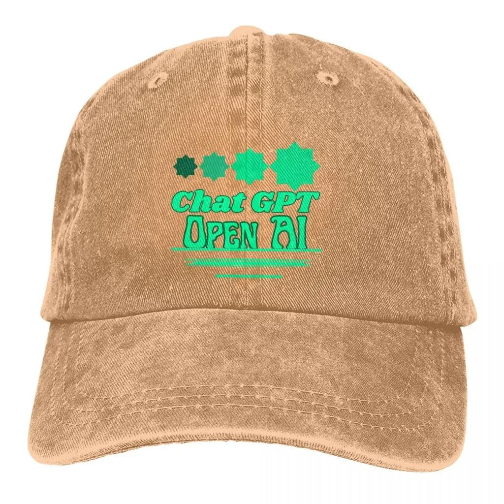 Open AI Typography Baseball Cap Men Cowboy Hats Women Visor Protection Snapback ChatGPT Caps