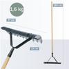 KADAX Rasenlüfter Handvertikutierer Gartenspikes 170 cm doppelseitig