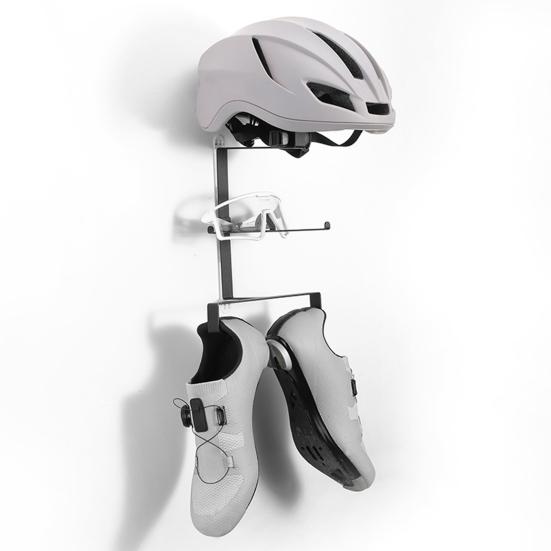 Nástěnný držák na motocyklovou helmu Těžká ocelová motorka Motocykl Sportovní helma Brýle Boty Pumpa Cyklistické vybavení Displej Rack Věšák