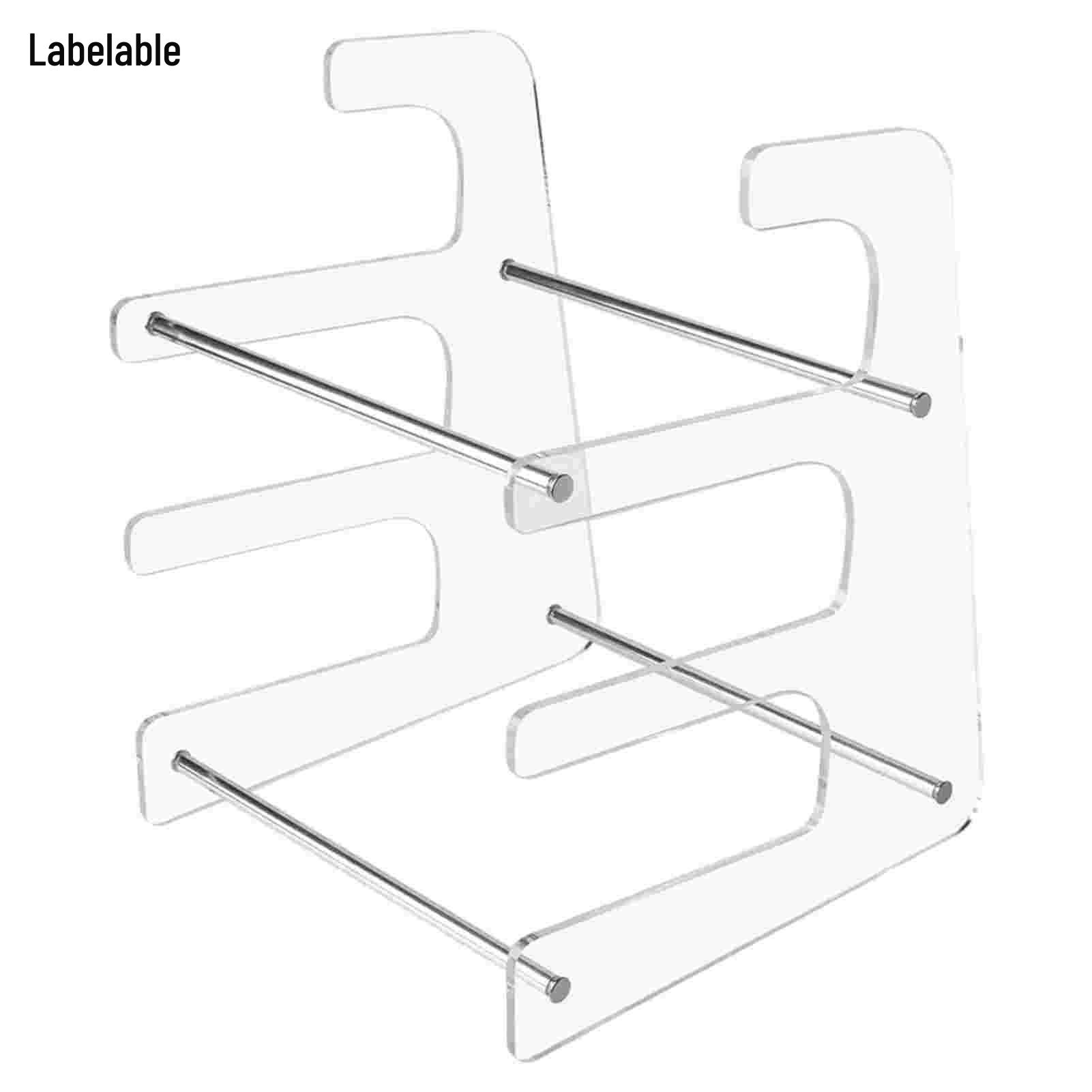 

Трехуровневая акриловая подставка для клавиатуры и органайзер для хранения 082-1 Transparent