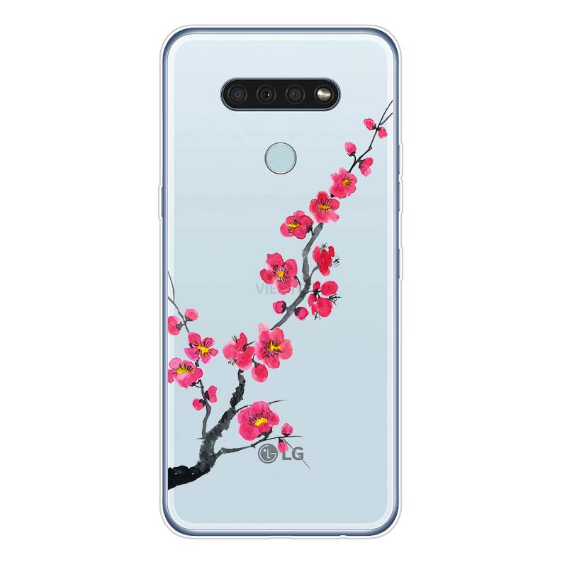 

Чорнильна квітка в китайському стилі для LG K92 K52 K62 K22 K71 K61 K51S K41S G8 G8S G8X V35 V50 V40 V50S V60 Q60 чохол для телефону V30 ThinQ