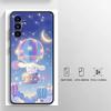 Sanrio Hello Kitty And Cinnamon Roll Case for Samsung Galaxy A05 A04 A30 A15 A03 A50 A40 A16 A70 A06 A10 A12 A20 A13 Black Soft