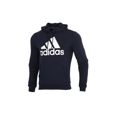 adidas Logo Print Sports Pullover Hoodie Men Hoodie Dark-Blue GC7342