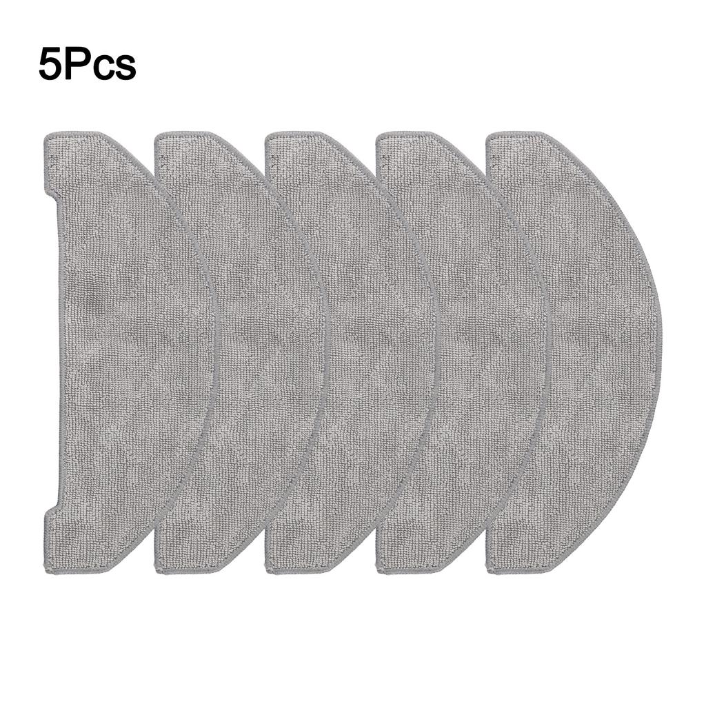 5 Pack of Replacement Mop Cloths Designed for Ultenic For T10 Lite Robot Vacuum Cleaner Quick Installation and Use
