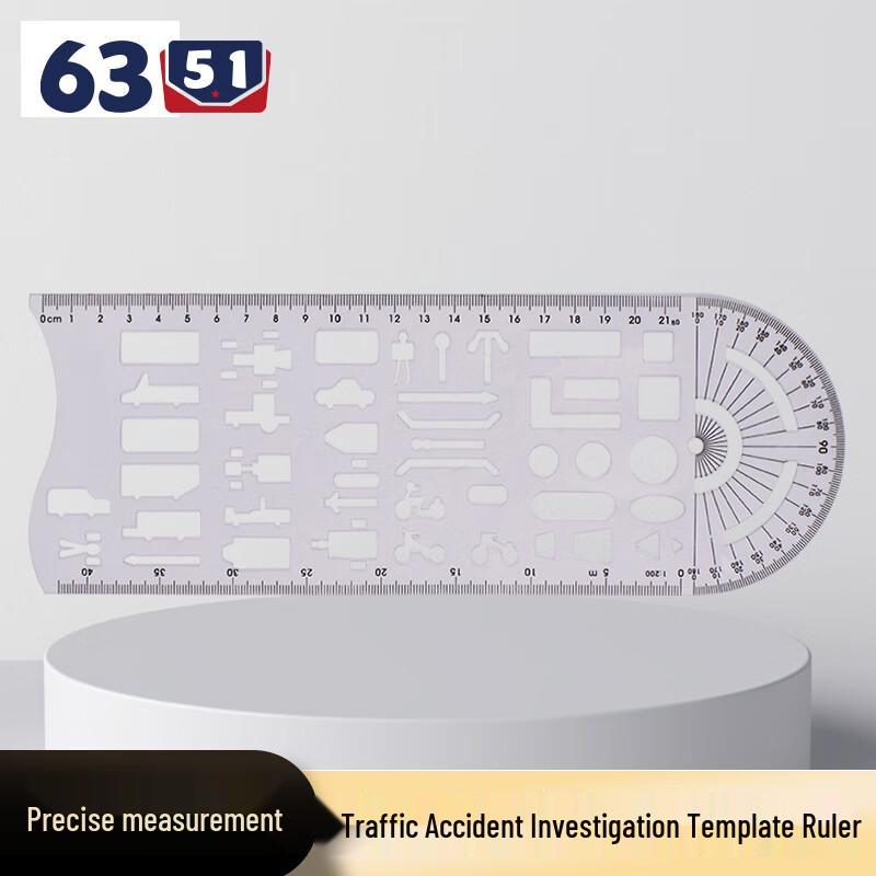 6351 Vehicle Accident Scene Surveying Template Ruler